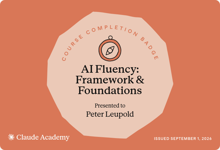 AI Fluency: Framework & Foundations Badge